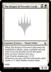 The Keeper of Favorite Cards (2/9/2024)