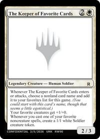 The Keeper of Favorite Cards (3/5/2026)