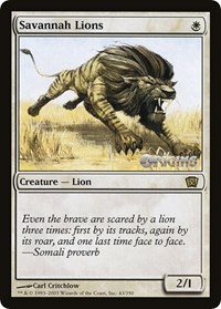 Savannah Lions (Origins 2003)