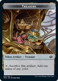 Treasure // Emblem - Daretti Double-sided Token (Secret Lair)