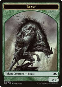 Beast // Saproling Double-Sided Token