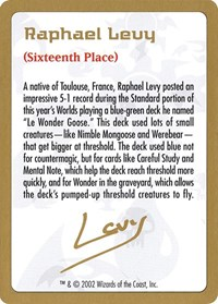 2002 Raphael Levy Biography Card