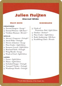 2004 Julien Nuijten Decklist Card