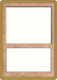 1998 World Championship Blank Card