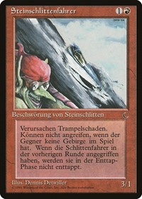 Goblin Rock Sled (German) - "Steinschlittenfahrer"