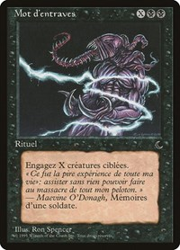 Word of Binding (French) - "Mot d'entraves"