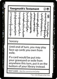 Yawgmoth's Testament (No PW Symbol)