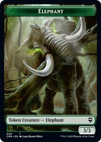 Elephant // Soldier Double-Sided Token