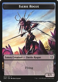 Faerie Rogue // Thopter Double-Sided Token