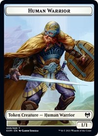 Human Warrior // Shard Double-Sided Token
