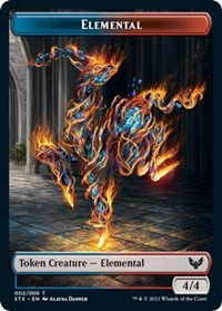 Elemental (2) // Fractal (3) Double-Sided Token