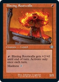 Blazing Rootwalla (Retro Frame) (Foil Etched)