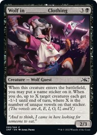 Wolf in _______ Clothing