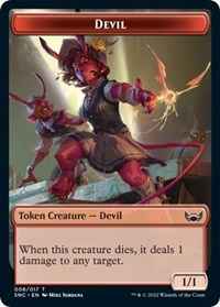 Devil // Wizard Double-Sided Token