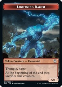 Lightning Rager // Rogue Double-Sided Token