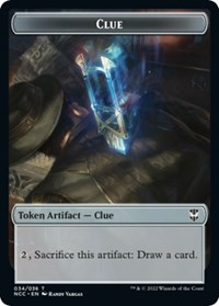 Clue // Fish Double-Sided Token