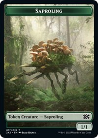 Saproling // Phyrexian Golem Double-Sided Token