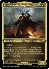 Abaddon the Despoiler (Display Commander) (Surge Foil) - Thick Stock