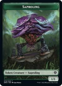 Saproling // Merfolk Double-Sided Token
