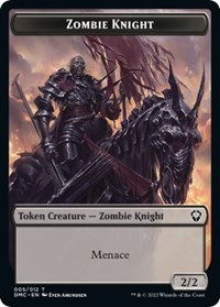 Zombie Knight // Warrior Double-Sided Token