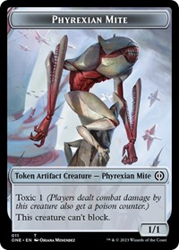 Phyrexian Mite (011) // Phyrexian Horror (007) Double-sided Token