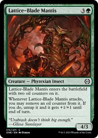 Lattice-Blade Mantis