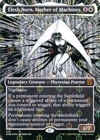 Elesh Norn, Mother of Machines (Borderless) (Step-and-Compleat Foil)