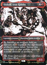 Slobad, Iron Goblin (Showcase) (Step-and-Compleat Foil)