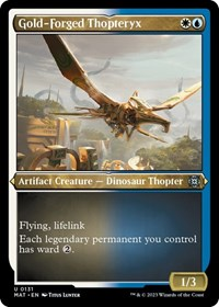 Gold-Forged Thopteryx (Foil Etched)
