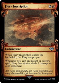 Fiery Inscription (Showcase Scrolls)