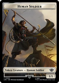 Human Soldier (0002) // Food (0009) Double-Sided Token