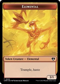 Elemental (0026) // Phyrexian Germ Double-Sided Token