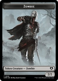 Zombie (0019) // Emblem - Ob Nixilis of the Black Oath Double-Sided Token