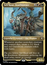 Sek'Kuar, Deathkeeper (Foil Etched)
