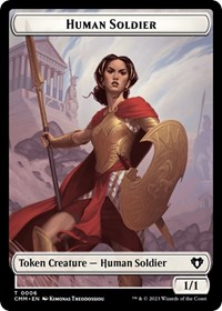 Human Soldier // Cat (0005) Double-Sided Token
