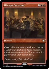 Disrupt Decorum (Foil Etched)