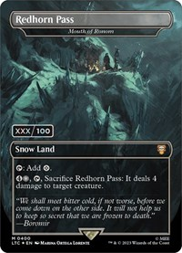 Redhorn Pass - Mouth of Ronom (Borderless) (Serial Numbered)