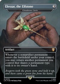 Elessar, the Elfstone - Cloudstone Curio (Borderless) (Surge Foil)