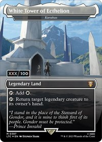 White Tower of Ecthelion - Karakas (Borderless) (Serial Numbered)