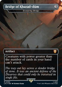Bridge of Khazad-dum - Ensnaring Bridge (Borderless) (Surge Foil)