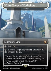 White Tower of Ecthelion - Karakas (Borderless) (Surge Foil)