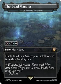 The Dead Marshes - Urborg, Tomb of Yawgmoth (Borderless) (Serial Numbered)