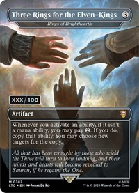 Three Rings for the Elven-Kings - Rings of Brighthearth (Borderless) (Serial Numbered)
