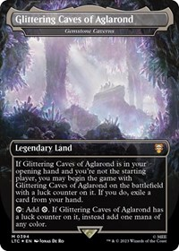 Glittering Caves of Aglarond - Gemstone Caverns (Borderless) (Surge Foil)