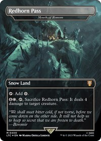 Redhorn Pass - Mouth of Ronom (Borderless) (Surge Foil)