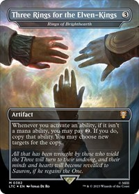 Three Rings for the Elven-Kings - Rings of Brighthearth (Borderless) (Surge Foil)