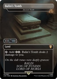 Balin's Tomb - Ancient Tomb (Borderless) (Serial Numbered)