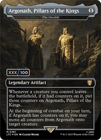 Argonath, Pillars of the Kings - The Ozolith (Borderless) (Serial Numbered)
