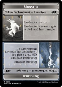 Monster Role / Sorcerer Role // Royal Role / Young Hero Role Double-Sided Token