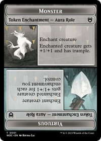 Monster Role / Virtuous Role // Royal Role / Virtuous Role Double-Sided Token